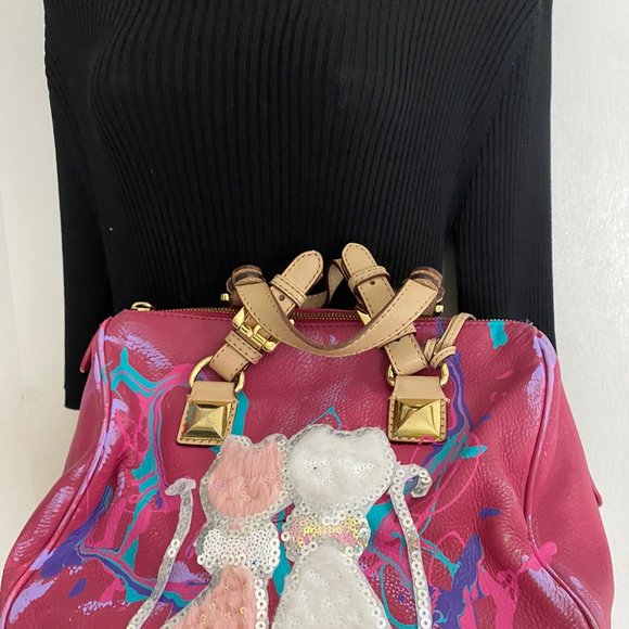 Michael Kors Customized w/ Cats Patch and Graffiti - Picture 5 of 11